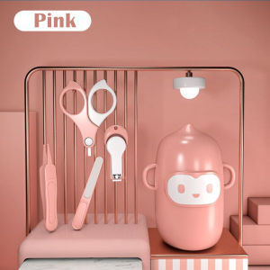 VREN 4Pcs/set Baby Nail Trimmer Anti Splash Nail Clippers for Kids Fingernail Cutter Professional Stainless Steel Manicure Tools Nail Trimmer Pedicure Scissor