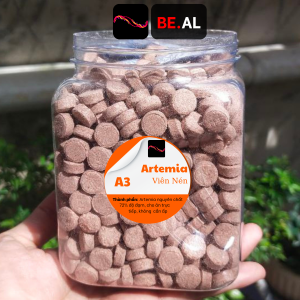 Viên Nén Artemia BE.AL Cho Cá - Tăng Cường Sức Khỏe Giàu Protein Bảo Quản Dễ Dàng 1 Viên Nén Dành Cho 20-30 Con Cá