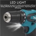 Virginex【In stock】Cordless Hammer Drill Multi-Function Makita Cordless Drill Screwdriver Impact Hand Drill 电钻 Screwdriver 3 in 1 Strong power &Long Endurance lithium battery. 