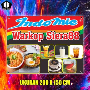 Cetak Banner Cetak Spanduk WARMINDO SIERA UKURAN 200X150 BISA REQUEST
