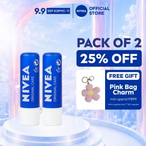 PACK OF 2 Lip Care Original Care Lip Balm for dry lips 4.8g