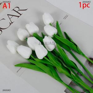 [COD] JIAXIAO 1PCS Tulips Artificial Flowers Real Touch Flowers Tulip Bouquet Decor Tulips Flower For Home Wedding Decorations