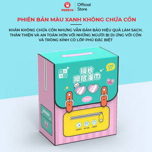 Khăn Lau Kính Modeco Lau Sạch Bụi Bẩn Dấu Vân Tay Khử Khuẩn Chống Nhờn Trên Mặt Kính - Hộp 100 Khăn