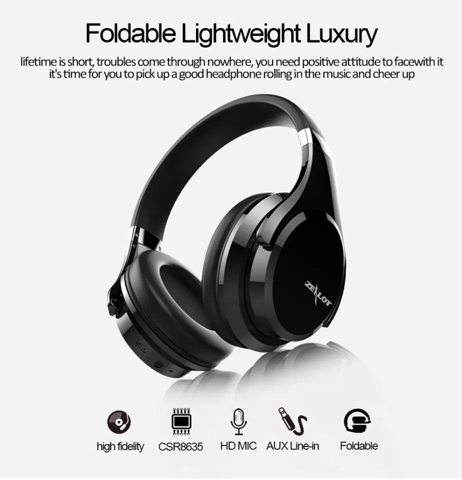 Zealot B21 Super Bass Stereo Wireless Bluetooth Headphone Touch