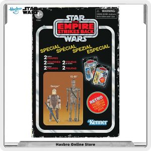 【100% ORIGINAL】Original Hasbro Star Wars Retro Collection Special Bounty Hunters 2-Pack Dengar IG-88 Action Figure Model Toys for Gift F5561