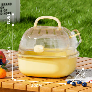 Multi-functional Hamster Cage With Running Wheel Water Bottle Breathable Double-Level Hamster Cage