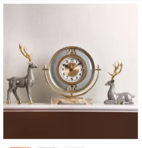 Nordic Style Creative Desk Clock Modern Living room Household Table Clock Mute Simple Fashion Decoration Clocks