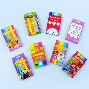 New Digital Card Set English Childrens Cognitive Question and Answer Animal Vegetable Alphabet Teaching Aids Enlightenment Early Education Flash Card