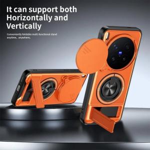 2 in 1 Ring Grip Built-in Magnetic Car Mount Holder Case for VIVO X300 Pro vivo x300 VIVO Y400 Pro Y300 Camera Protective Cover