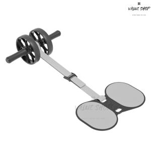 [SG Stock]Non-Slip Fitness Roller Adjustable Resistance Ab Roller Dual-wheel Abdominal Exercise Roller Adjustable Resistance Ab Roller