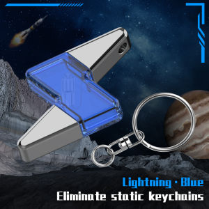EKLEVA Anti-Static Key Chain Static Shock Electricity Remover Ring Car Human Body Anti-Static Rod Keychain Tools for Kids Adults