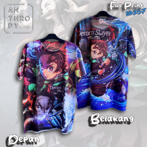 Kaos Distro Sablon Full Print SB257 Pria Oblong Baju Atasan Lengan Pendek Dewasa