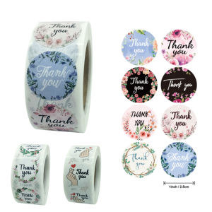 Fantic ดอกไม้ขอบคุณสติ๊กเกอร์ป้ายของขวัญสติกเกอร์วันเกิดงานแต่งงาน