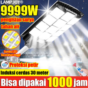 Pengiriman cepat lampu taman outdoor 1000W Pengisian cepat tenaga surya Lampu sensor tubuh manusia tahan air Proteksi petir Ada 3mode Tombol + kendali jarak jauh Cocok untuk taman halaman(LED Light Garden Garden Park Light Lamp Lampu LED Taman Halaman