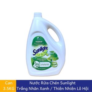 Nước rửa chén Sunlight Bio-care OK114 hương quế matcha gừng và lô hội thiên nhiên can 3.5kg