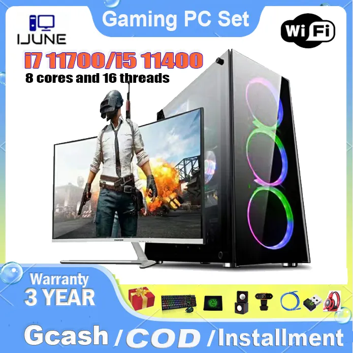 I7 Computer Set PROVISION Desktop Computer Set PC Full Set Intel Core i7 11700 i5 11400 ...