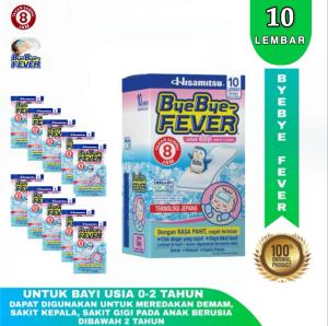 1 Box 10pcs Bye Bye Fever BAYI - Kompres Deman Untuk Bayi isi 10 Sachet