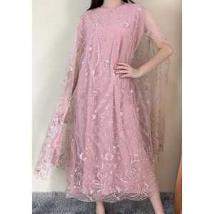 DERSS WANITA PANJANG DEWASA BURKAT KEBAYA MUTIARA MUSLIM + MASKER GAUN MEWAH BAHAN IMPORT