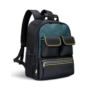 Electrician Backpack Large Tool Bag for Multi Tool Storage with Waterproof Oxford Fabric and Ergonomic Shoulder Straps