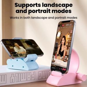 Y7RAN7 360 Rotating Mobile Phone Bracket Adjustable Anti-Shake Portable Phone Holder Creative Stable Cell Phone Holder Office