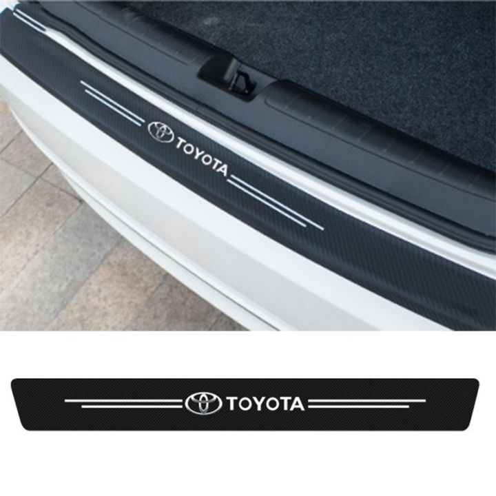 Car Carbon Fiber Trunk Protection Sticker Auto Rear Bumper Protector ...