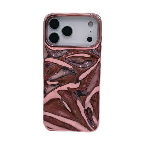 Luxury 3D Electroplated Water Ripple Pattern Case For iPhone 17 16 15 14 13 12 Pro Max Plus 11 Soft Shockproof Protective Cover