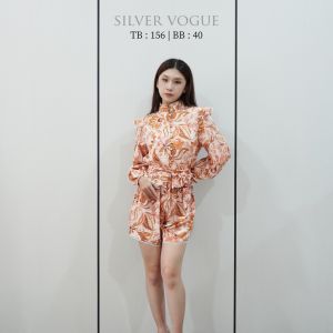 SV 6881 - Livora Set | Silvervogue | Set Atasan dan Celana Katun Poliester Pakaian Kasual Wanita