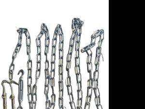 Dây phơi Xích Mạ Kẽm 4mm đủ cỡ tặng kèm 1 tăng đơ 2 nở sắt làm dây phơi quần áo