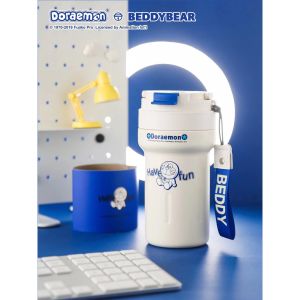Beddy Bear Doraemon Cartoon Thermos Cup Insulation Cup 520ml Doraemon Coffee Cup Vacuum Flask Thermos Cup Straw Cup Storage Flask Thermos Bottle Coffee Cup 316 Baby Water Bottle Water Cup Mug Portable Car Cup Gift Baby Mug