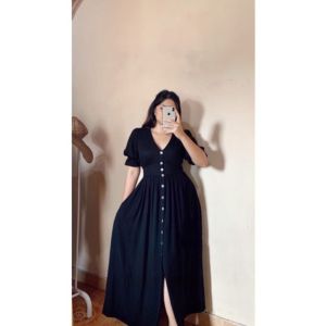 Marsha Dress Natal Murah Gaun Gereja Cewek Korean Style Big Size Baju Wanita  Sabrina Rayon Premium
