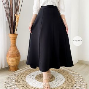 JAFIRA SKIRT - FLOTTILICIOUS / Rok Bawahan Wanita Polos Bahan Scuba /  Kondangan Outfit / Korean Style