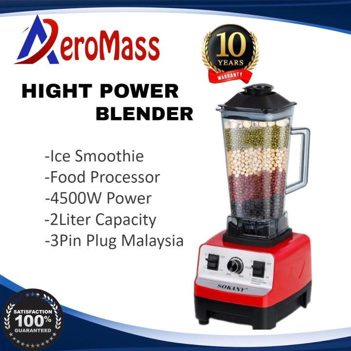 AEROMASS High Power Blender 4500W Juicer Blender Heavy Duty Blender