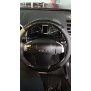 #Isuzu #Dmax Carbon fiber leather Steering wheel Cover