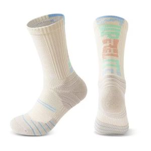 New Style Cotton Sports Socks Non-slip Towel Bottom Basketball Socks Breathable Running Socks