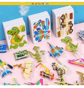 Đồ Chơi ComBo 100 Bộ Ghép Hình 3D Cho Bé Lắp Ghép Động VậtKhủng longMáy BayCôn Trùng Giúp Trẻ Sáng TạoTư Duy Logic