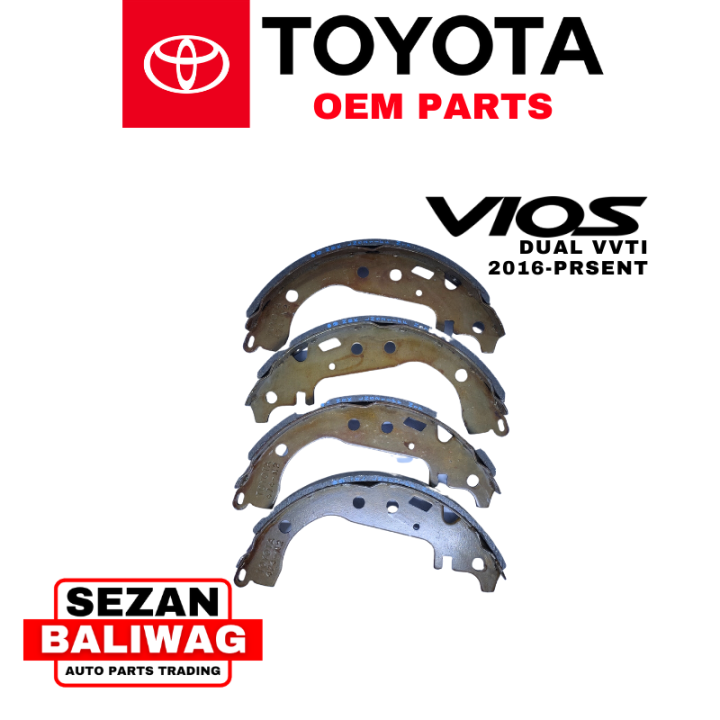 OEM BRAKE SHOE SET TOYOTA VIOS DUAL VVTI 2016-PRESENT 04495-0D061 ...