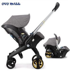 Compact Baby Car Seat Stroller 2 In 1 Transformable Travel System Baby Bassinet