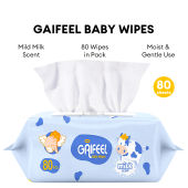 tissues paper GAIFEEL Wet Tissue Milk Flavor Baby Wet Wipes 80pcs Pack of 1 Baby Wipes