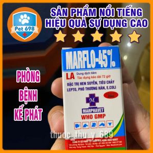 Marflo 45% 20ml MARPHAVET Chữa bệnh hô hấp tiêu hóa trên vật nuôi PET-698 Marphavet 20Ml Cho Pet Sản Phẩm Chăm Sóc Sức Khỏe Cho Thú Cưng - Lazada