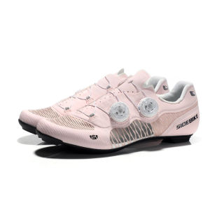 sidebike ultralight 14 level hardness carbon fiber shoes road bike professional self-locking cleats cycling shoes breathable