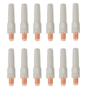 12PCS Non-Stick Coating Welding Tips 40x0.8mm For 15AK Torch – Reduce Slag Buildup Smooth Wire Feed Compatible With MIG Welding Equipment Accessories