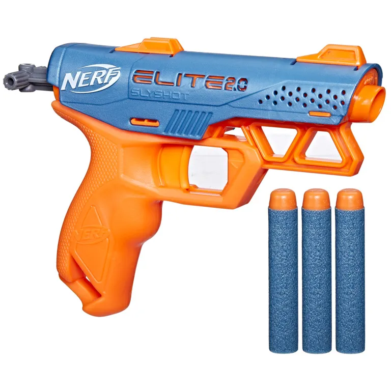 Small Nerf Guns Toy Elite Slyshot Blaster, Dart Storage, Toy