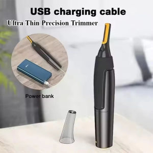 Ultra Thin Precision Trimmerไฟฟ้าจมูกผมTrimmer MiniแบบพกพาหูTrimmerสําหรับชายผมจมูกเครื่องโกนหนวดกันน้ําปลอดภัยสะอาด