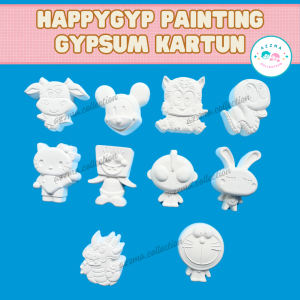 Happygyp Paket Mewarnai Patung Lukis Gypsum Anak Karakter Souvenir Hampers Anak