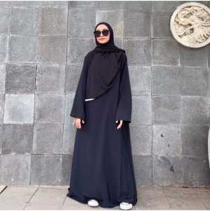 Jmb - Uzma Basic Abaya Turki Gamis Polos Trend Stylish Remaja Wanita Muslim