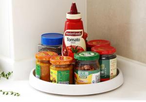 Kitchen Turntable Rotating storage tray Space Saving Lazy Susan/Rotating Tray/Storage Turntable/Space Saving Storage/Kitchen Organizers/Spice Storage Organizers Rack condiment storage round shelf