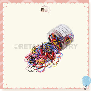 Colourful Disposable Elastic Hair Bands Kids Girls Mini Rubber Hair Ties Colorful Small Disposable Rubber Hair Bands 1000pcs