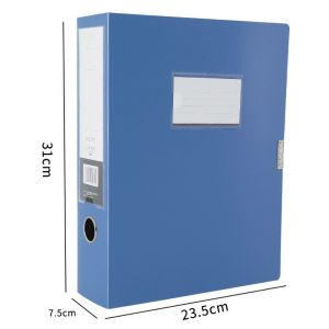NBANLIKE Dày Bìa hồ sơ A4 Nhựa PP Xanh dương đen Hộp đựng giấy Máy tính để bàn Chống bụi Hộp đựng tài liệu Văn phòng