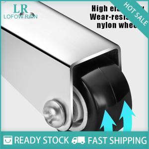 LF Wholesale✨Flash Sale ✨ ล้อเลื่อนสแตนเลสหลายฟังก์ชั่น ล้อเลื่อนประตูทิศทางติดตั้งด้านข้างเฟอร์นิเจอร์เงียบล้อเคลื่อนที่พร้อมสกรู