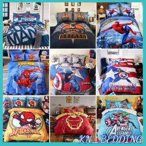 (6 ลาย) ชุดเครื่องนอนครบชุด 6 ชิ้น ลายสไปเดอร์แมน 6ฟุต ผ้าปูที่นอน + ผ้านวม ผ้าห่ม ปลอกหมอน ยกชุด 6 ชิ้น ลายการ์ตูน แบทแมน เก็บเงินปลายทาง